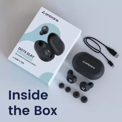 Ambrane Dots Slay Bluetooth Headset (Black, True Wireless) Ambrane Dots Slay Bluetooth Headset (Black, True Wireless)